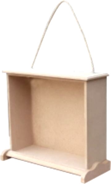 Baykon Ahşap İpli Kare Raf