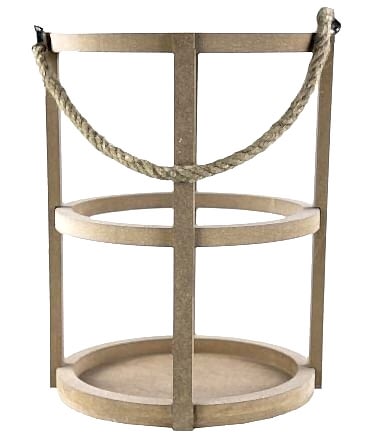 Baykon Ahşap Yuvarlak İpli Fener No 3