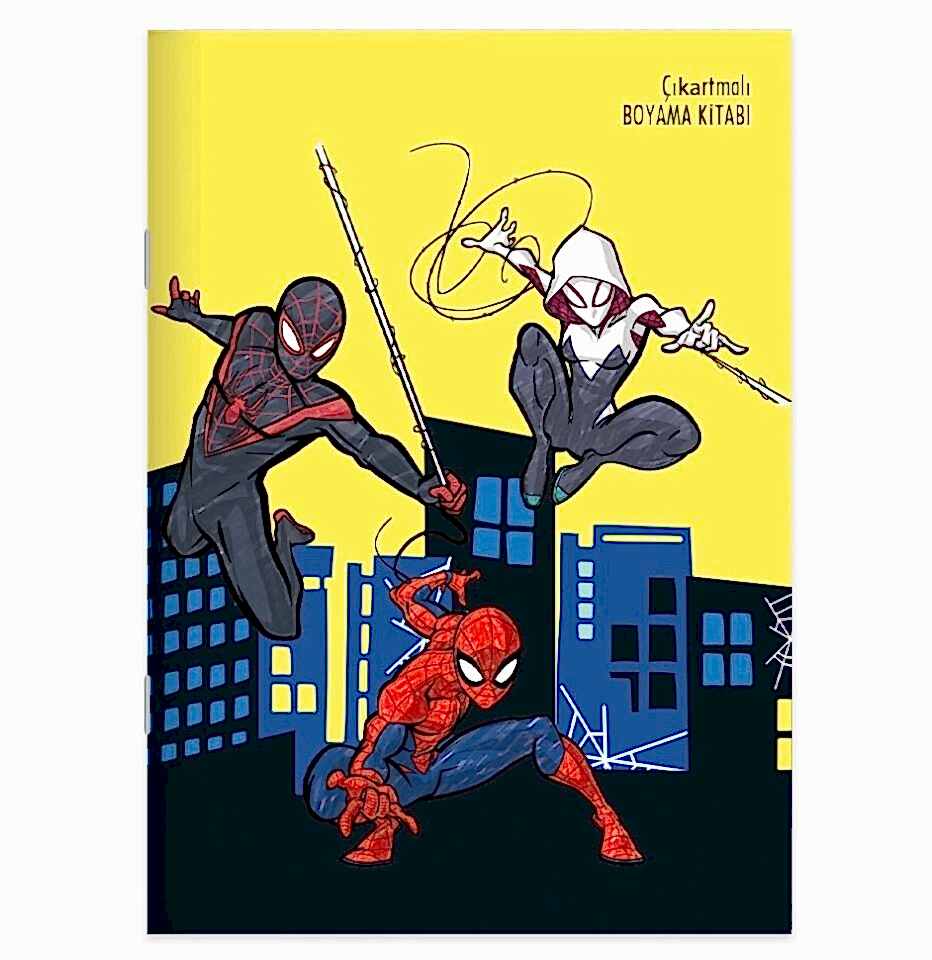 Keskin Spider-Man 20x28 Yaprak Çıkartmalı Boyama Kitabı
