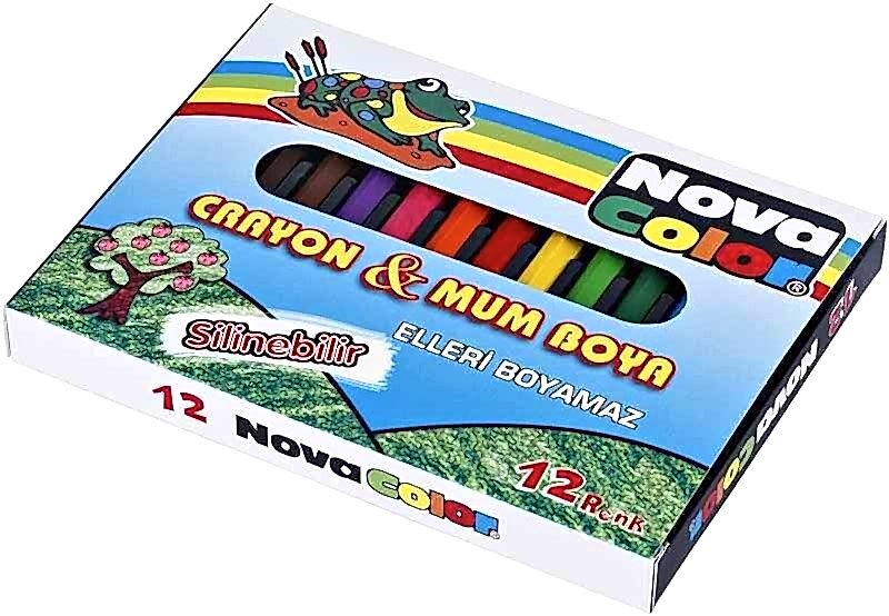 Nova Color Mum Boya Kısa 12 Li