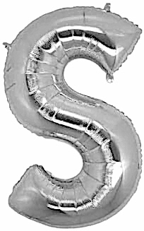 Balon Folyo 40'' Harf Gümüş S