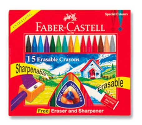 Faber-Castell Silinebilir Mum Boya 15 Renk