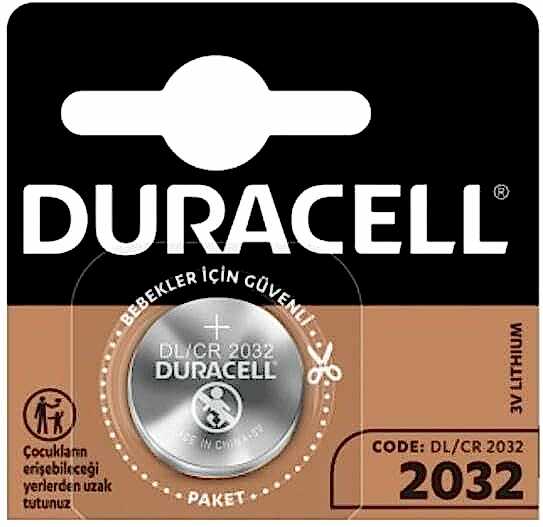 Duracell Pil Düğme 3V Tekli 2032