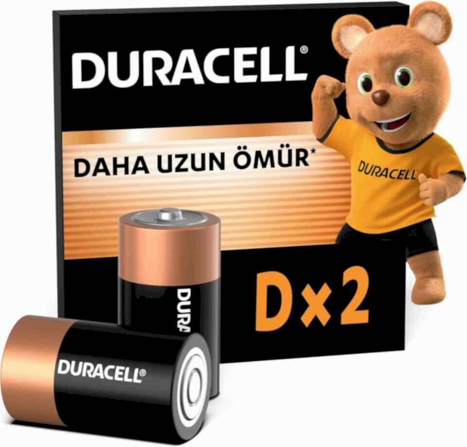 Duracell Pil 2 Li D Büyük Boy Lr-20