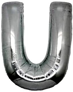 Balon Folyo 40'' Harf Gümüş U