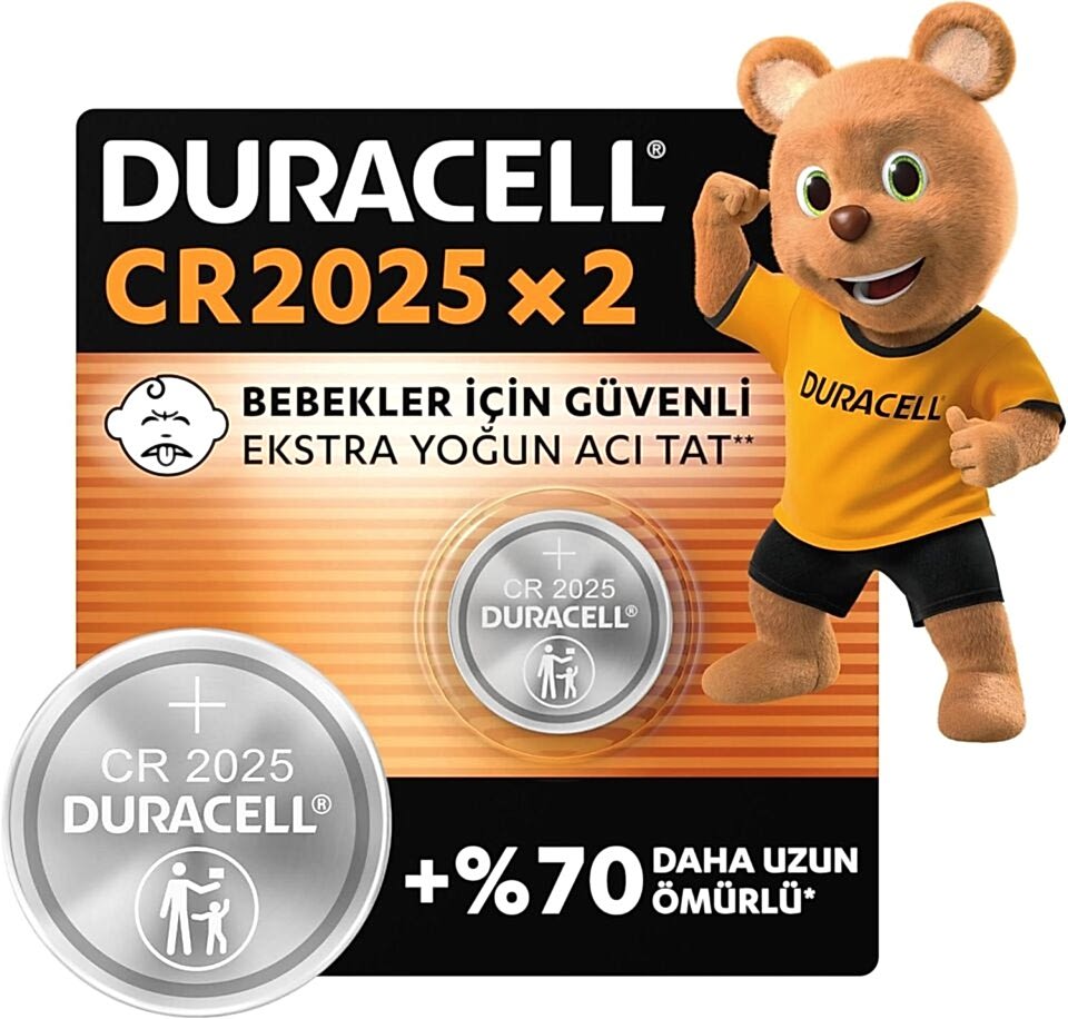 Duracell Pil Düğme 3V 2 Li 2025