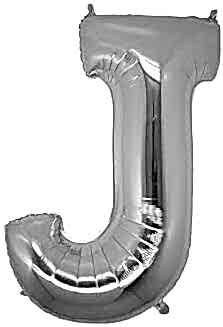 Balon Folyo 40'' Harf Gümüş J