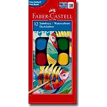 Faber-Castell Suluboya 12 Renk Küçük Boy