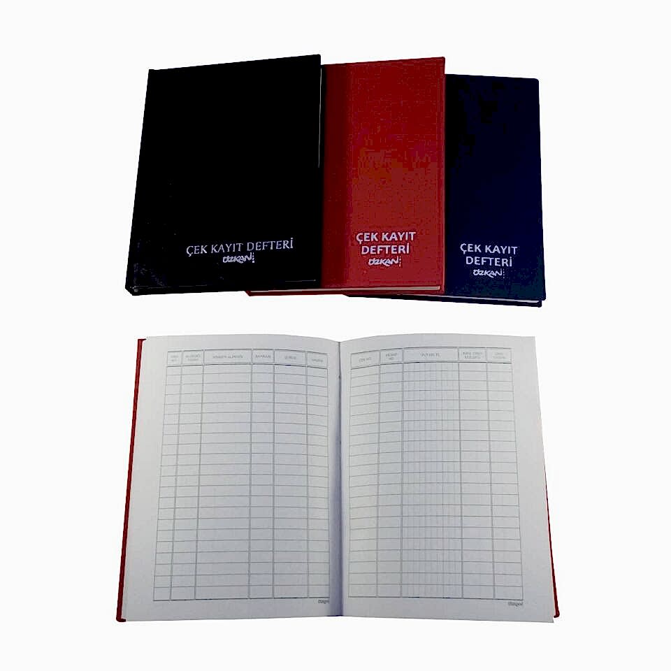 Özkan Çek Kayıt Defteri ( Dik ) 12x17 Cm 80 Yaprak
