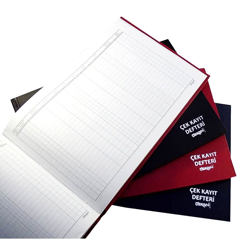 Özkan Çek Kayıt Defteri ( Yan ) 17x24 Cm 240 Yaprak